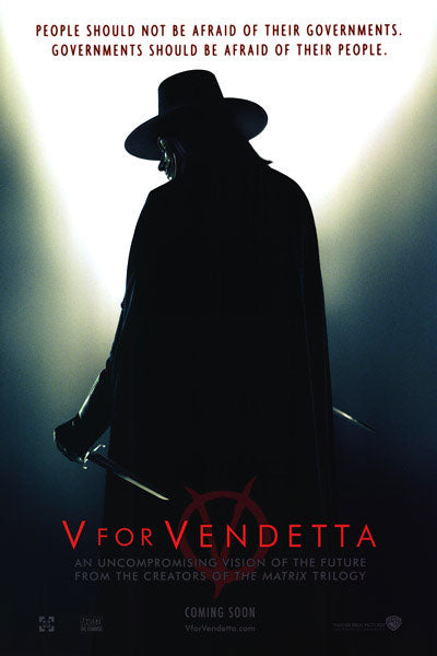 V for Vendetta mask displayed on a stylish mannequin, perfect for cosplay.