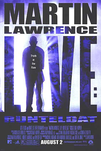 Martin Lawrence delivering a hilarious punchline during his stand-up comedy special.