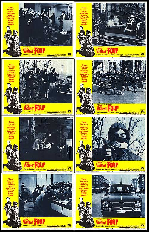 Limited Edition Violent Four action figures set displayed against a vibrant backdrop.