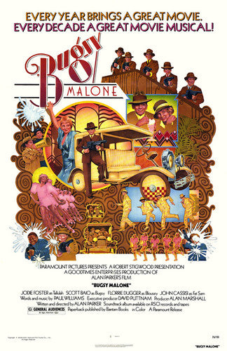 Bugsy Malone musical scene featuring playful characters and dynamic choreography.