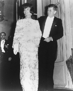 Authentic Jackie Kennedy memorabilia showcasing a vintage photograph.