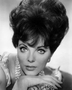 Close-up of Joan Collins Timeless Skincare Collection showing elegant packaging.