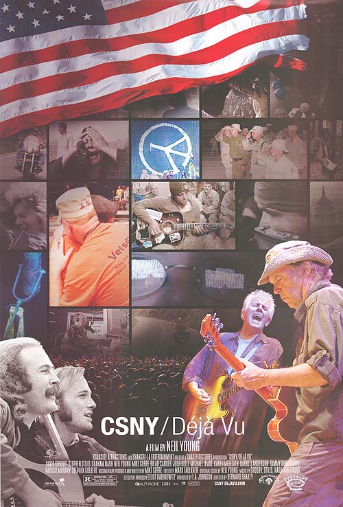 Deja Vu vinyl record cover showcasing CSNY artwork.
