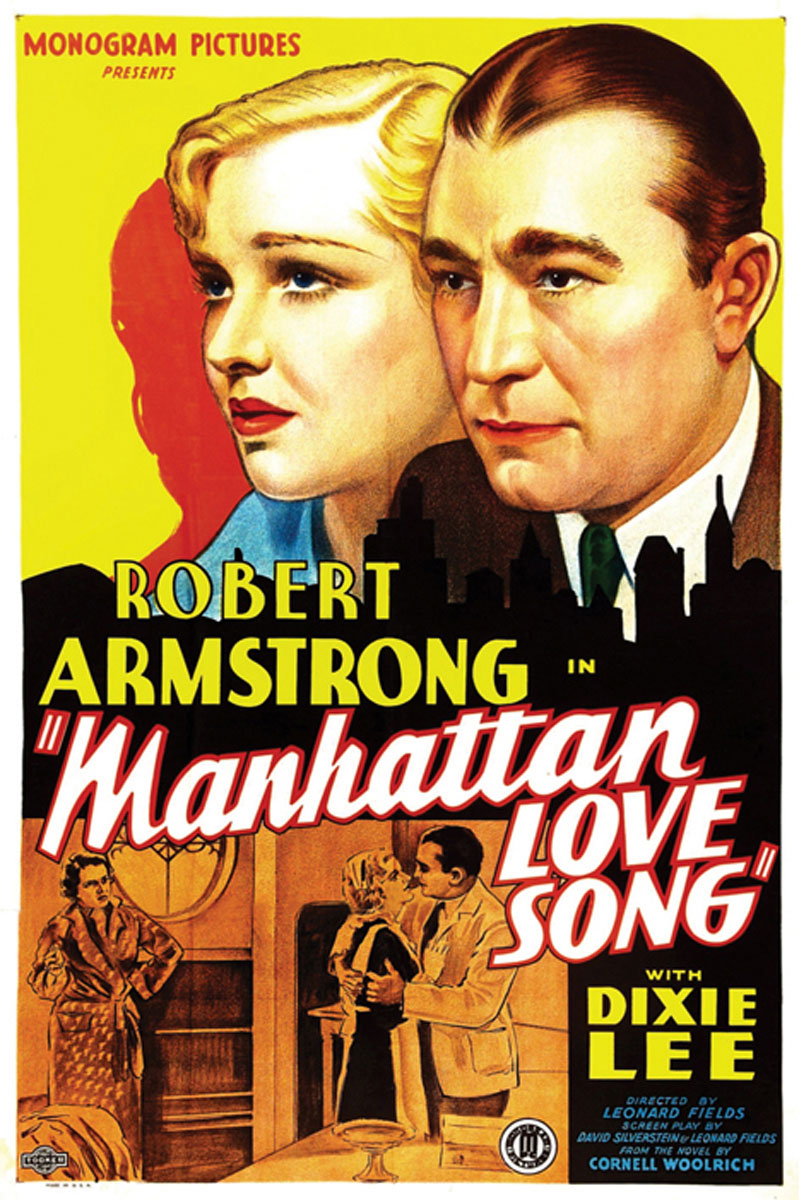 Manhattan Love Song art print hanging in a stylish living room