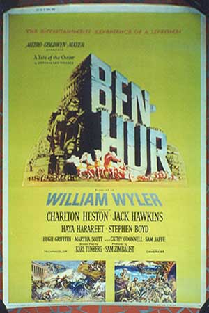 Ben-Hur dramatic chariot race scene showcasing epic visuals