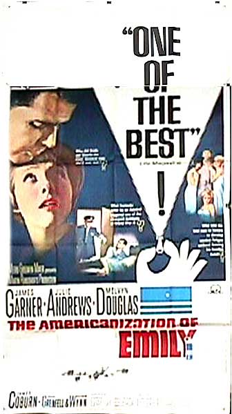 The Americanization of Emily DVD cover with colorful artwork showcasing Julie Andrews.
