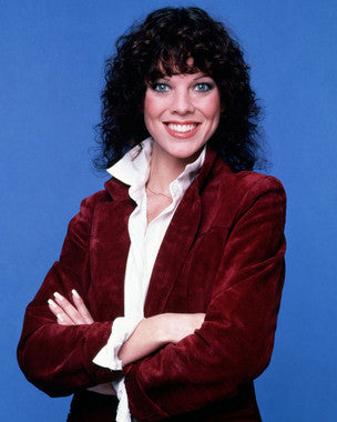 Close-up of Erin Moran autograph on Happy Days poster, showcasing signature clarity