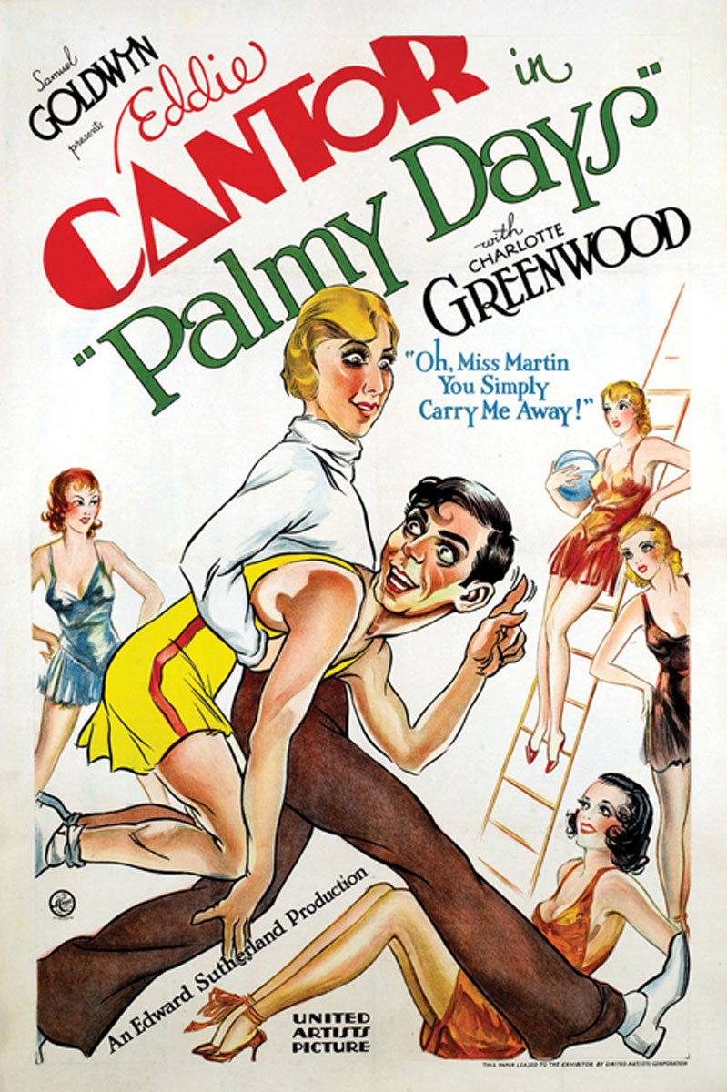 Palmy Days 1931 giclee print showcasing vibrant colors and classic movie aesthetics.
