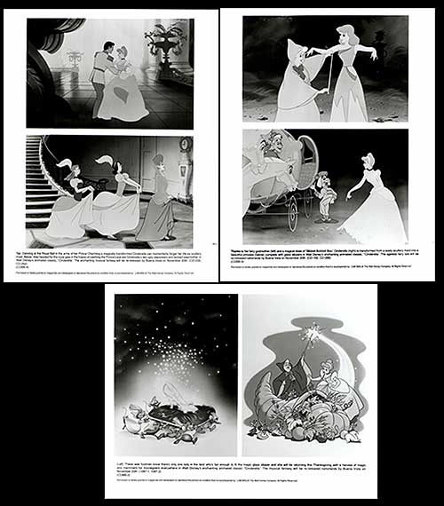 Elegant black and white Cinderella wall art print showcasing the iconic moment at the ball.