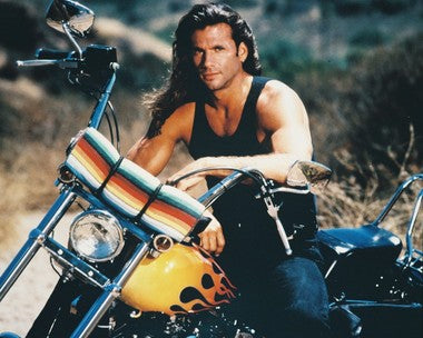 Lorenzo Lamas action figure showcasing dynamic pose from Renegade series.