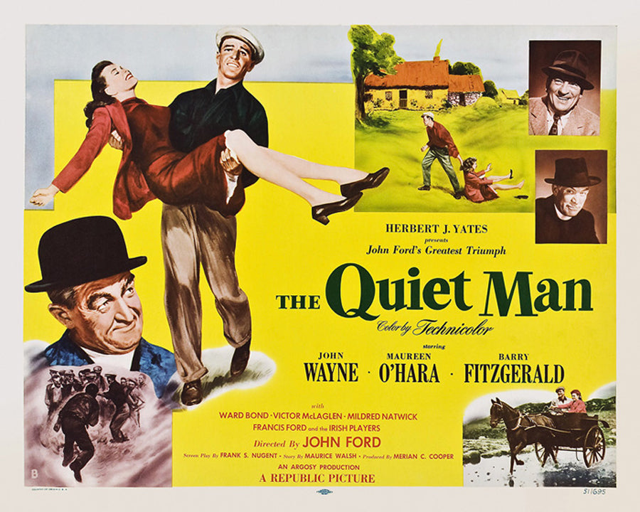 Close-up of the Quiet Man Giclee print showcasing vibrant colors and fine details