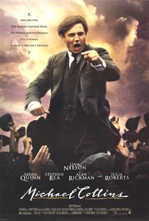 Front cover of the vintage biography of Michael Collins with noticeable edge wear.