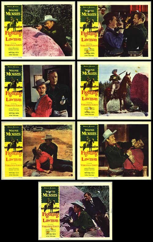Fighting Lawman card game set displayed with cards visible
