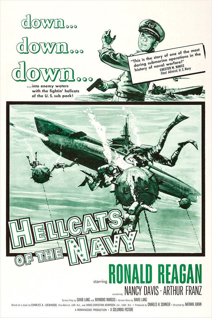 Navy Hellcats giclee print displaying detailed aircraft in flight, perfect for aviation lovers.
