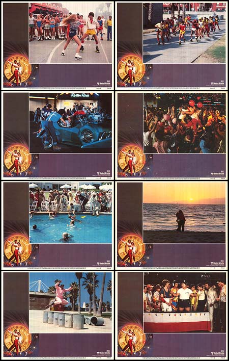 Cover art of the Roller Boogie Blu-ray set featuring 1970s roller disco scene