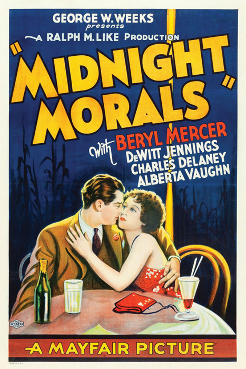 Close-up of Midnight Morals canvas print highlighting vivid colors and detailed design