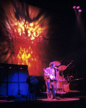Close-up of Jimi Hendrix collector's edition album cover featuring vibrant artwork