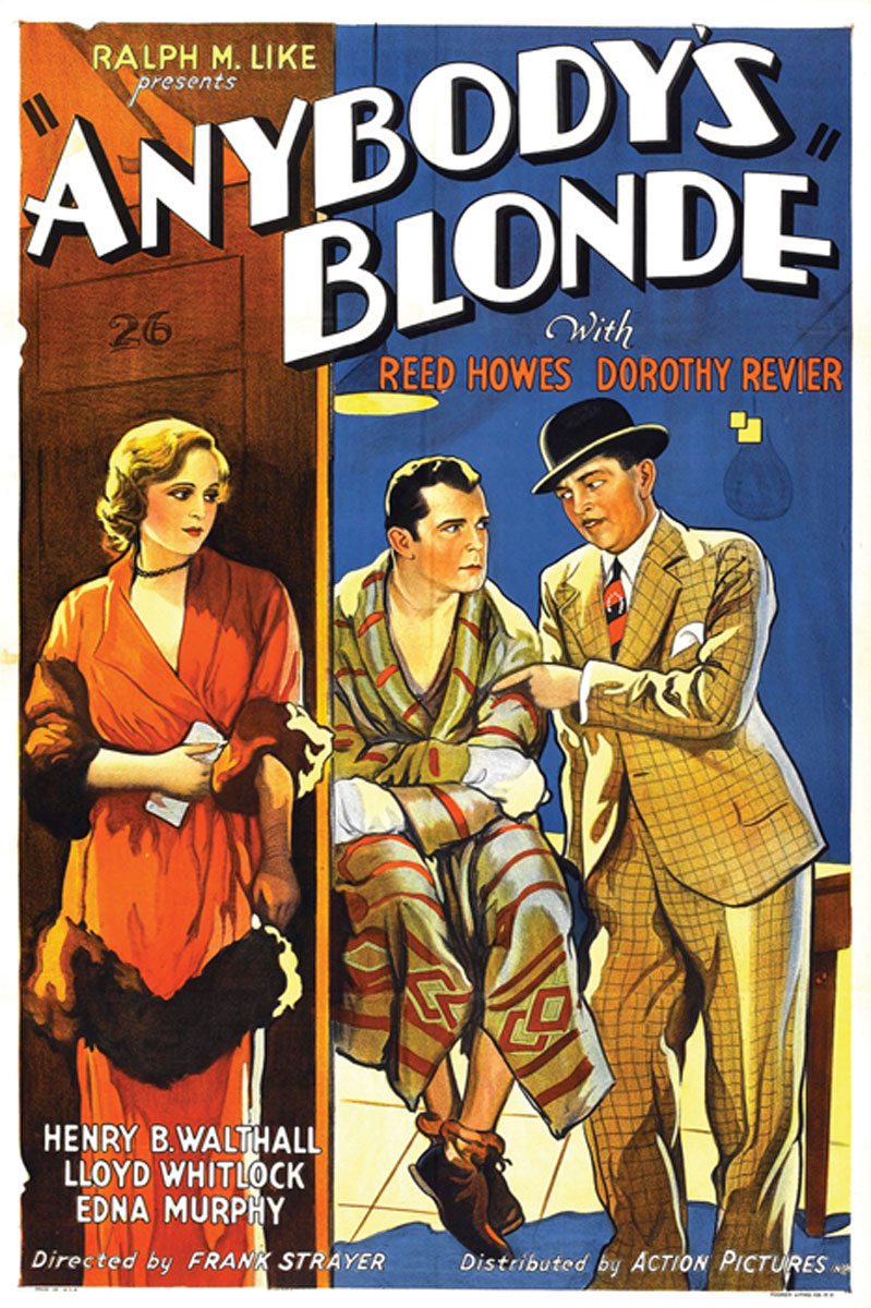 Close-up of Anybody's Blonde art print with vivid colors and detailed giclee finish