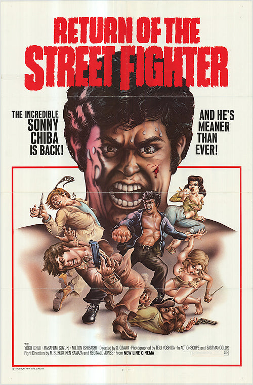 Gameplay scene from Return of the Streetfighter showcasing character moves