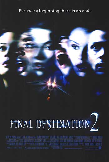 Gameplay scene from Final Destination 2 horror film game showing suspenseful moments