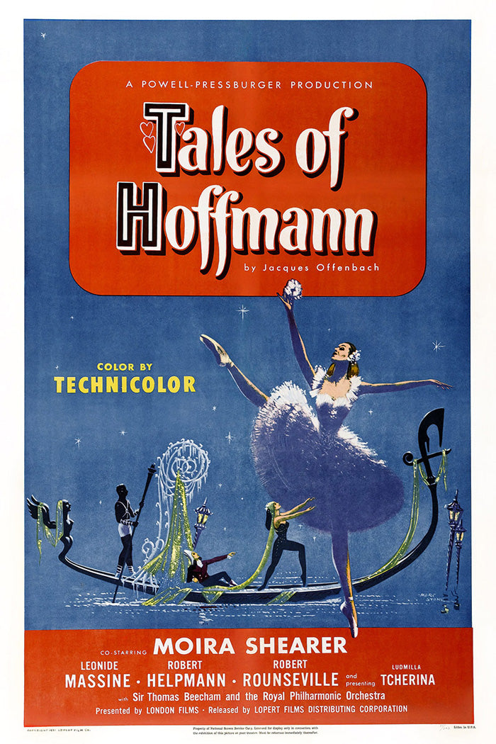 Tales of Hoffmann giclee print displayed in a modern living room setting, highlighting its elegance.