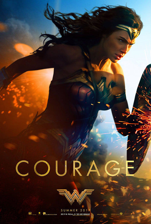Close-up of Wonder Woman yoga mat showing textured surface for grip