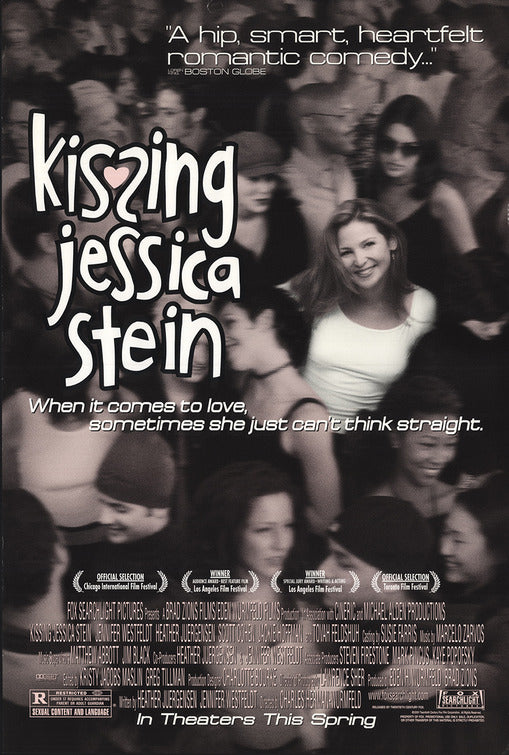 Jessica and Stein sharing a laugh in Kissing Jessica Stein scene