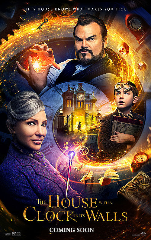 Cover of The Enchanted House with a Clock in Its Walls showcasing its mystical design and elements.