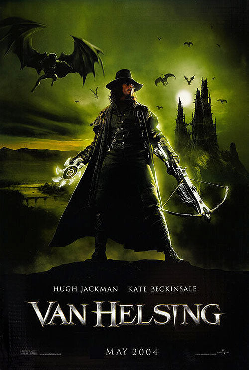 Van Helsing DVD cover featuring action-packed scenes.